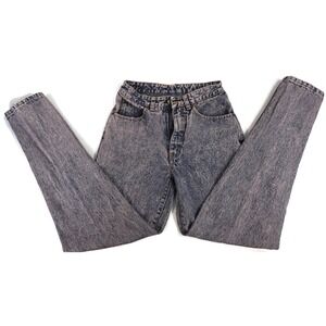 Vintage Pepe Jeans Womens Small Acid Wash High Waist Tapered Denim 80s 90s 30x31